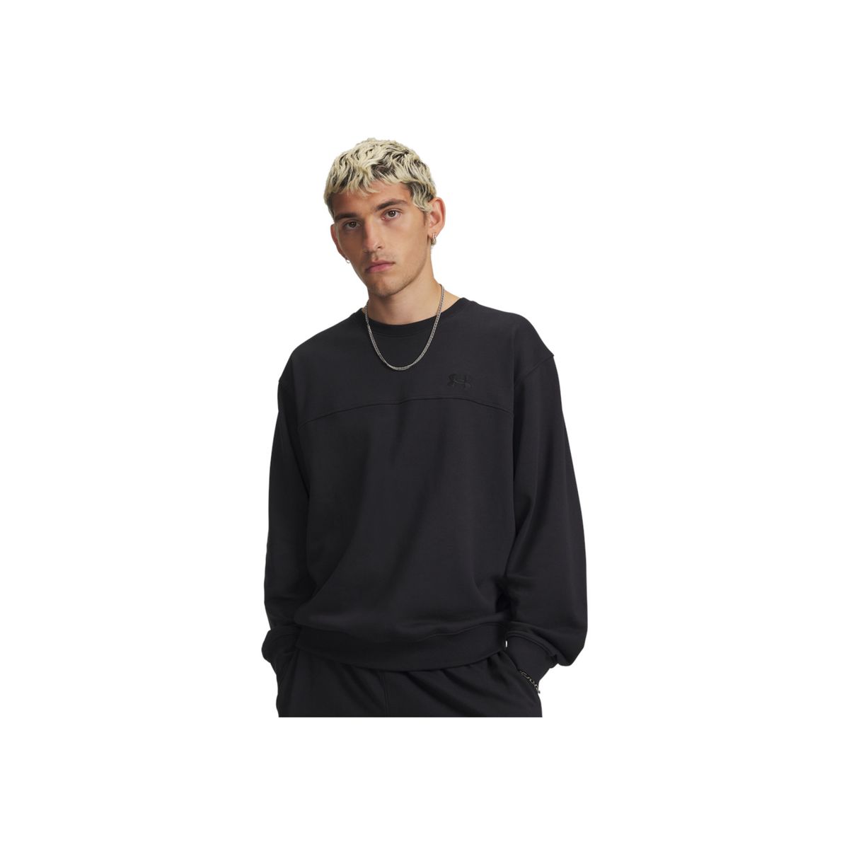 UNDER ARMOUR - Buzo Hombre Under Armour UA RIVAL LW CREW Negro UNDER ARMOUR