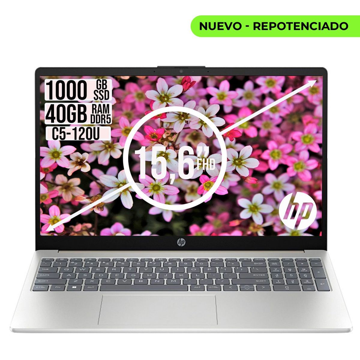 HP - Portátil  Hp Intel Core 5 120U 40GB RAM SSD 1TB PANTALLA 15.6" FHD