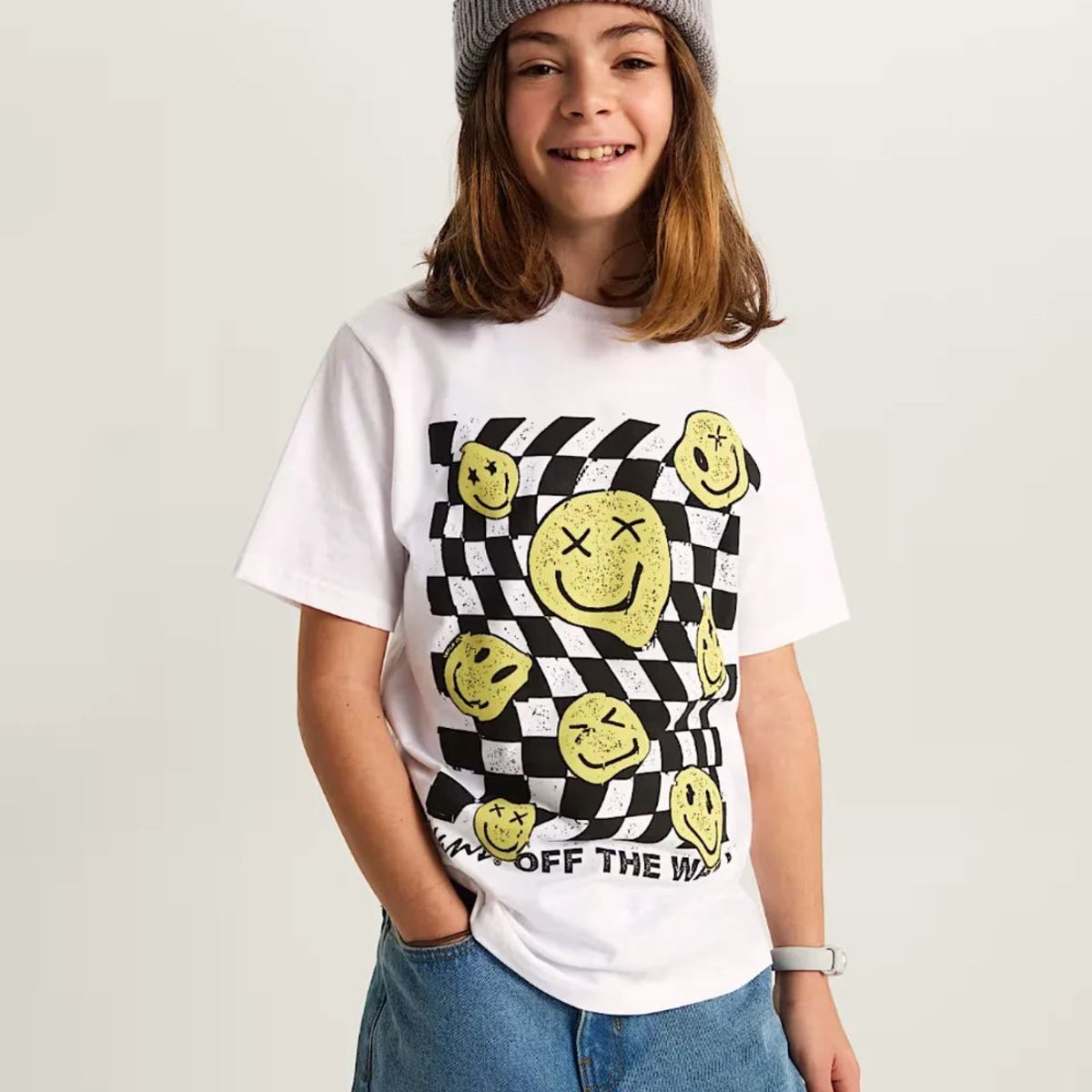 VANS - Camiseta Niño Vans Twisted Joy Ss Blanco VANS
