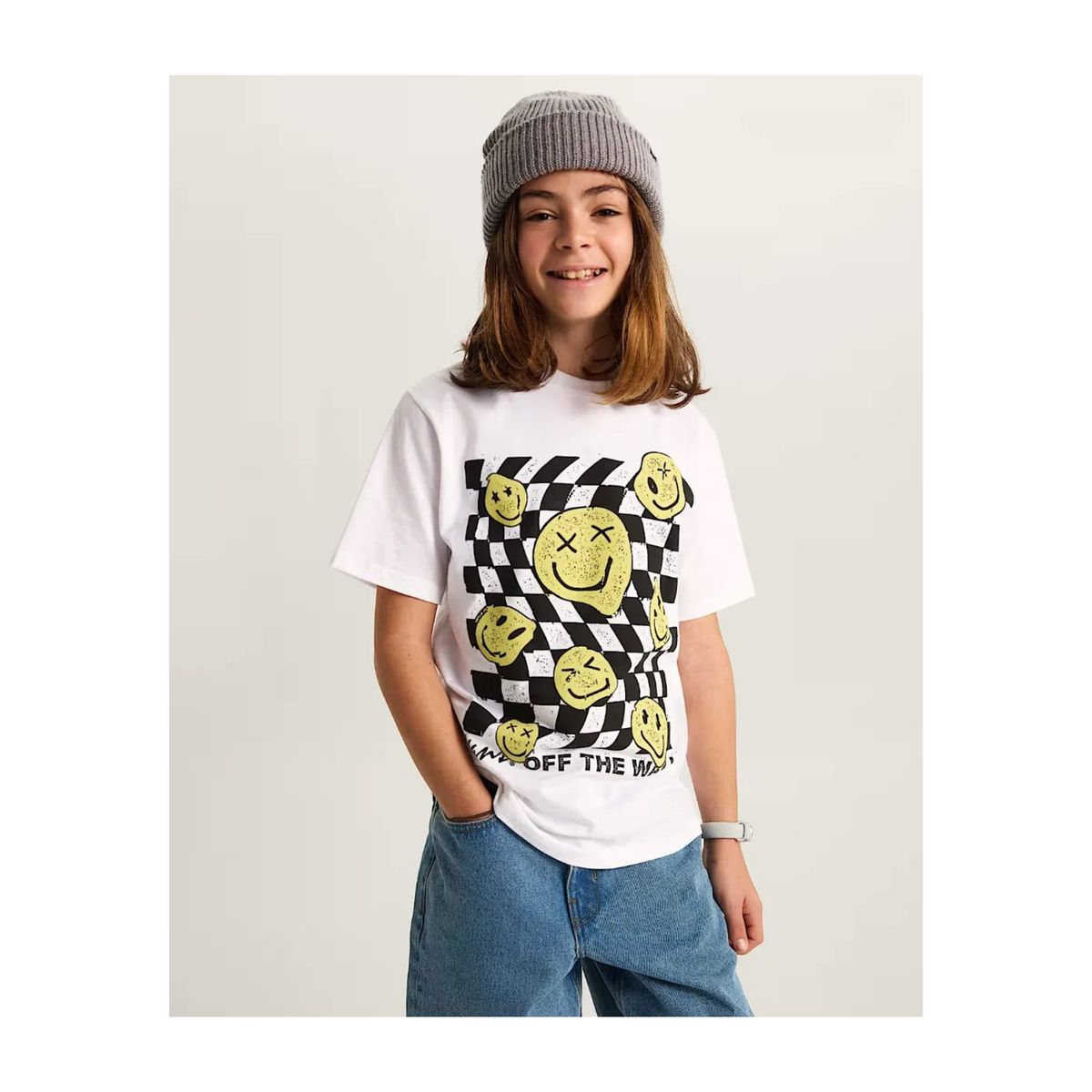 VANS - Camiseta Niño Vans Twisted Joy Ss Blanco VANS