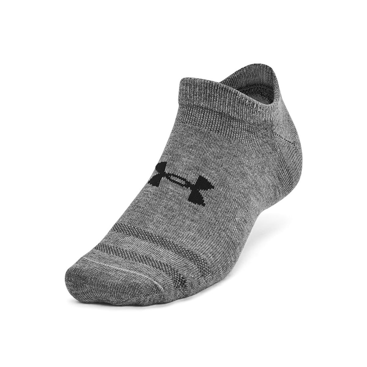 UNDER ARMOUR - Medias Hombre Under Armour Essential No Shw 3Pk Gris UNDER ARMOUR