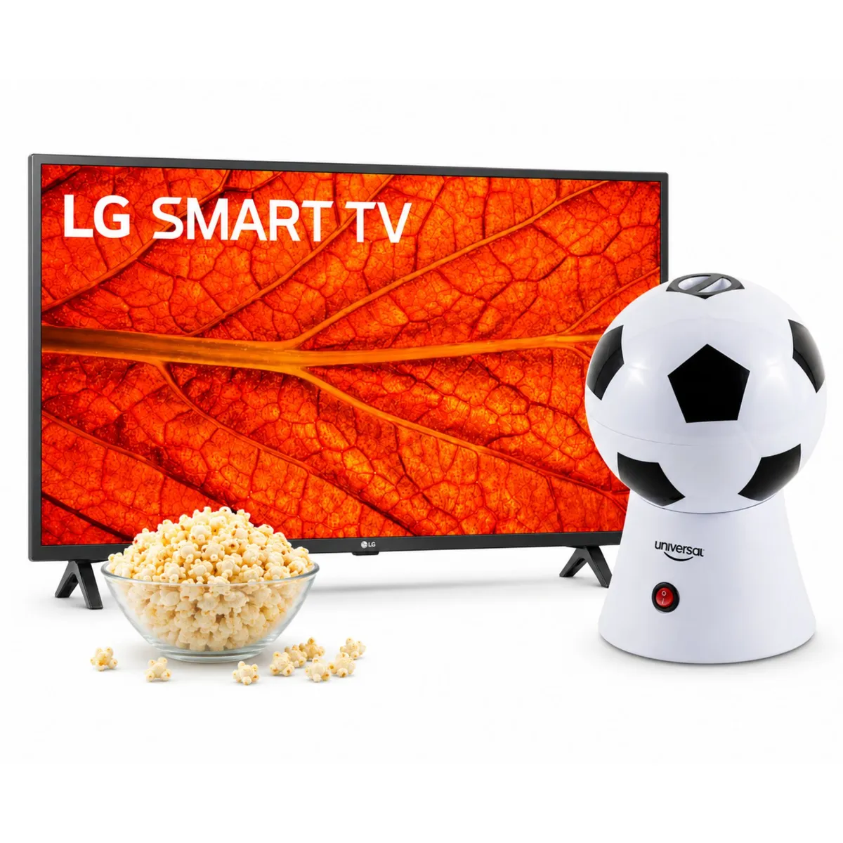 LG - Combo Televisor LG 43 Smart TV Full HD + Crispetera Universal L52020