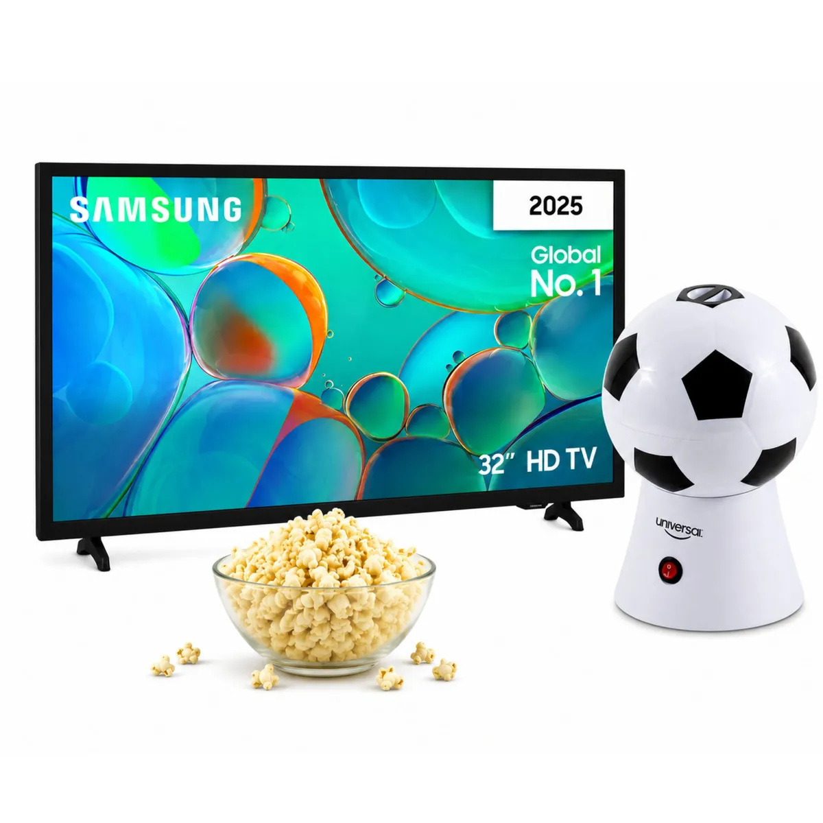 SAMSUNG - Combo Televisor Samsung 32 Pulgadas Smart TV HD + Crispetera Universal L52020