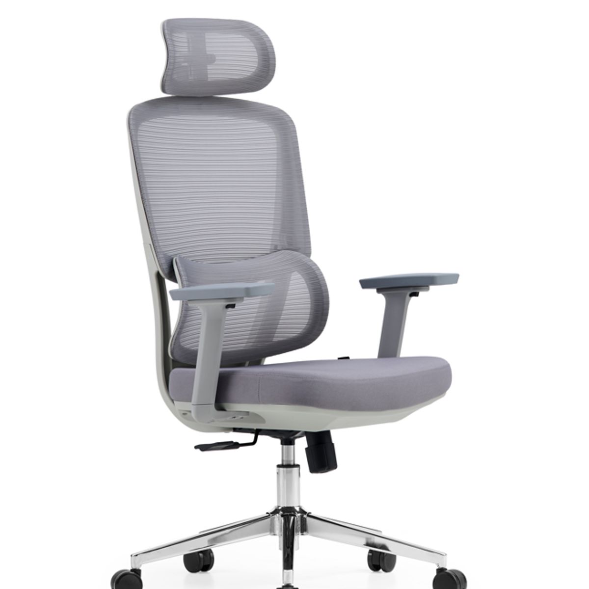 VERSUS - Silla Oficina Escritorio Versus F15 Gris - Ergonómica Reclinable