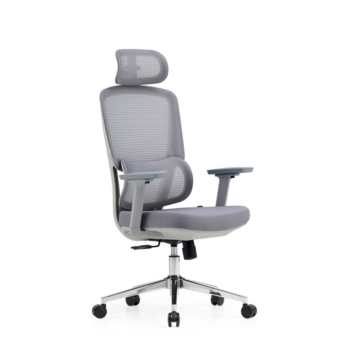 VERSUS - Silla Oficina Escritorio Versus F15 Gris - Ergonómica Reclinable