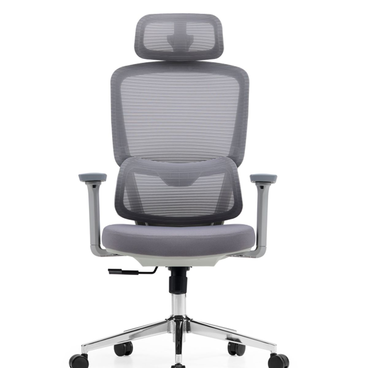 VERSUS - Silla Oficina Escritorio Versus F15 Gris - Ergonómica Reclinable