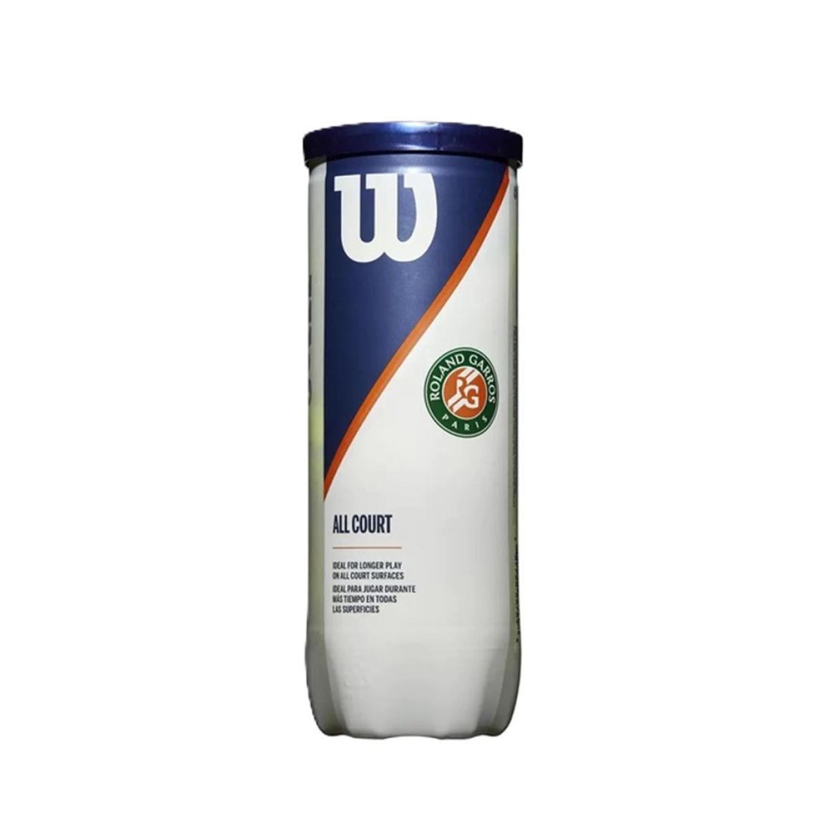 WILSON - Tarro de Pelotas de Tenis Wilson Roland Garros All Court FCT x3