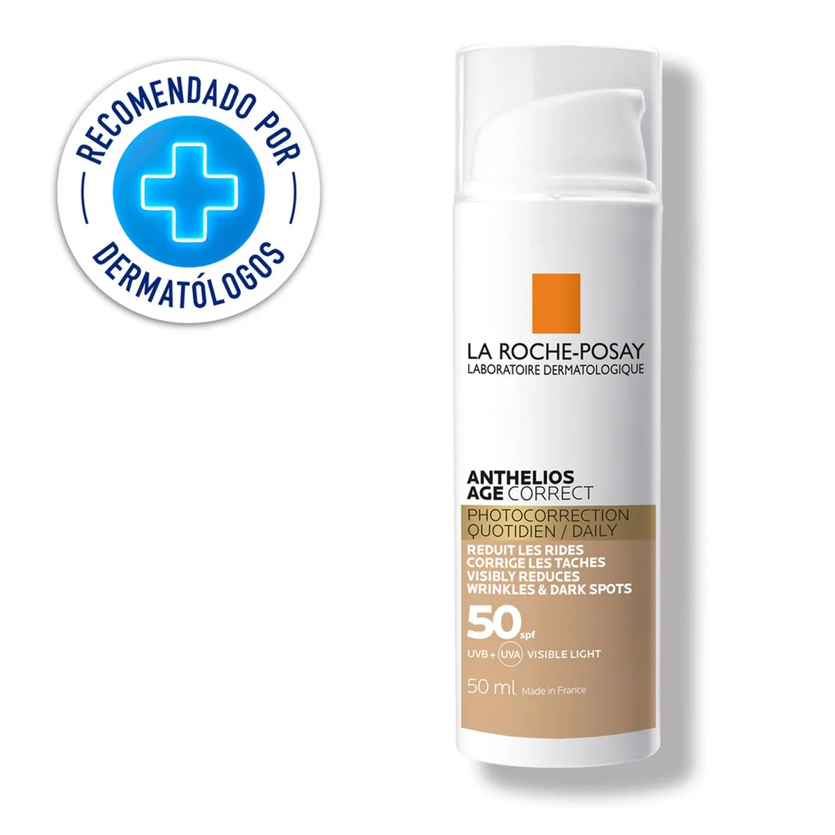 LA ROCHE POSAY - Protector Solar La Roche Posay Anthelios Age Correct Spf50 Con Color 50ml