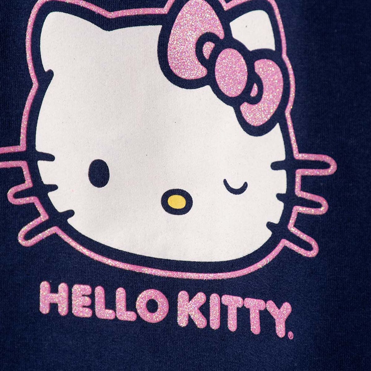 HELLO KITTY - Vestido de Hello Kitty manga corta azul y rosado para bebé niña