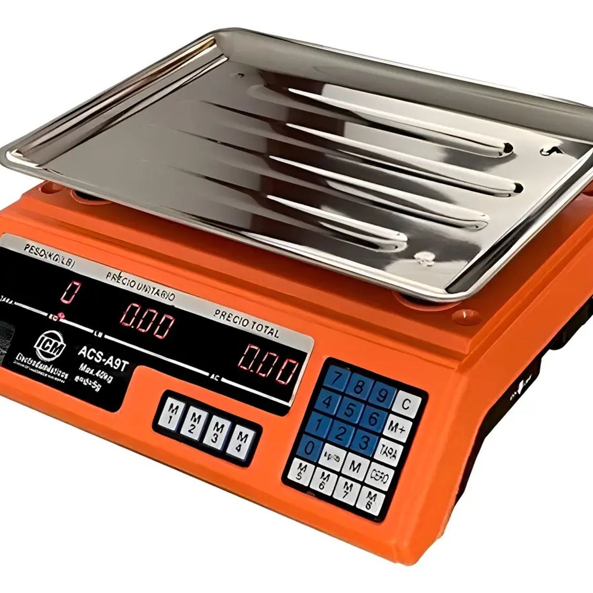 ICM - Balanza Digital ICM ACS-A9T 40 Kg Báscula Comercial Pantalla LCD