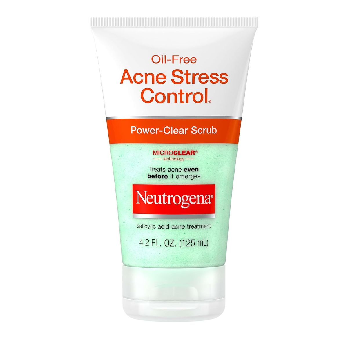 NEUTROGENA - Exfoliante Facial Antiacné Oil-Free Acne Stress Control Power-Clear Scrub 125mL