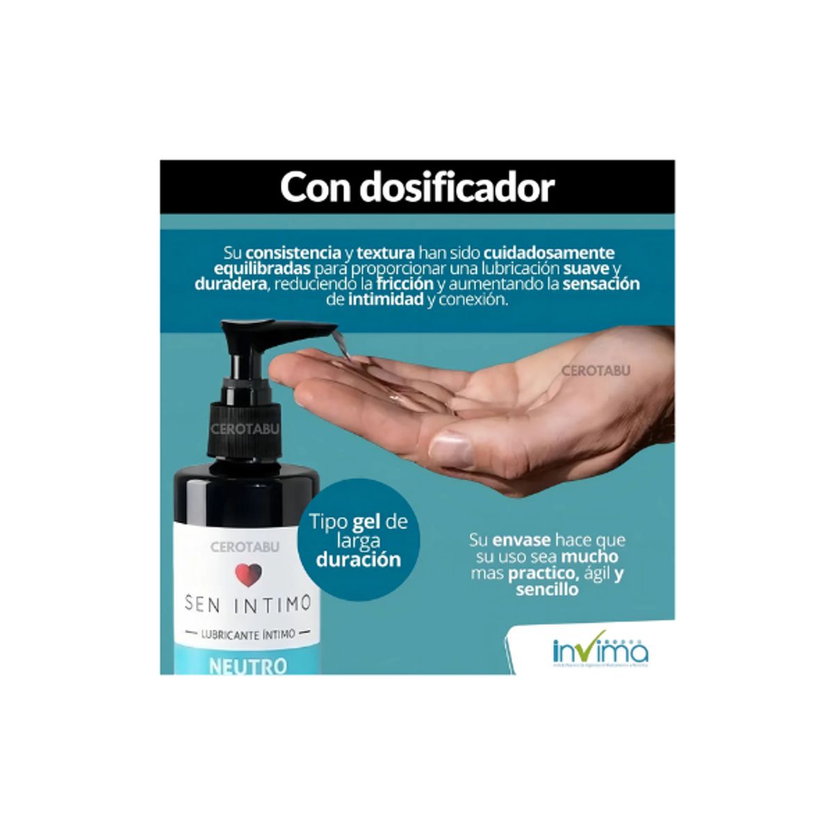 AFM - Lubricante Natural X 500 Ml Sen Intimo
