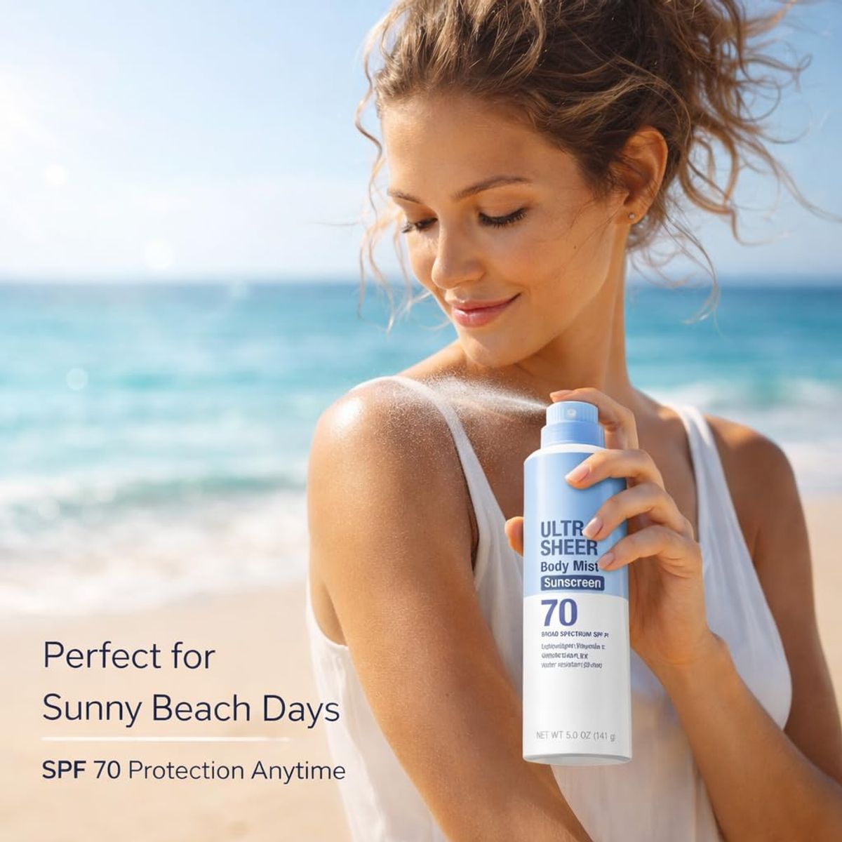 NEUTROGENA - Protector Solar en Spray Ultra Sheer Body Mist SPF 70 5 oz