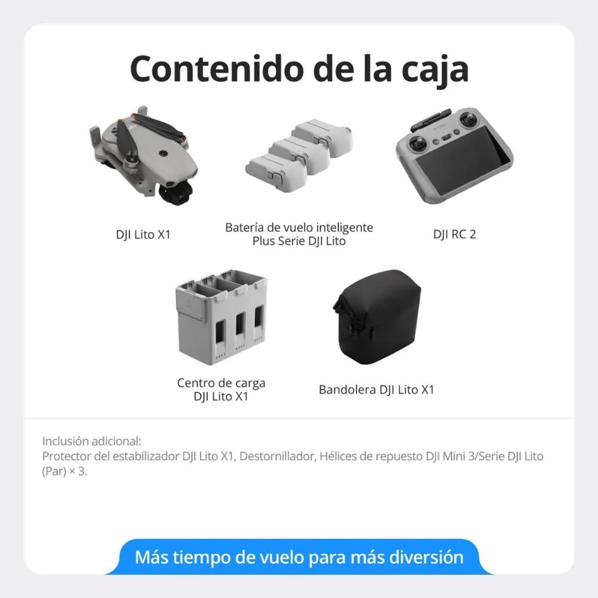 DJI - Dji Lito X1 Fly More Combo Plus dji Rc 2