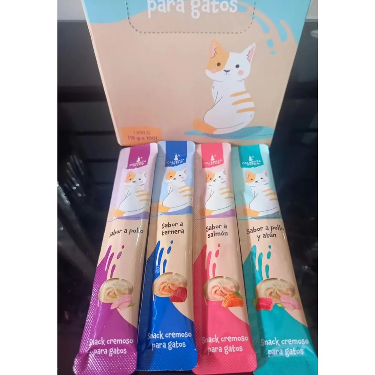 PETS - Snack Cremoso Gato X 100 Und Calabaza Pets
