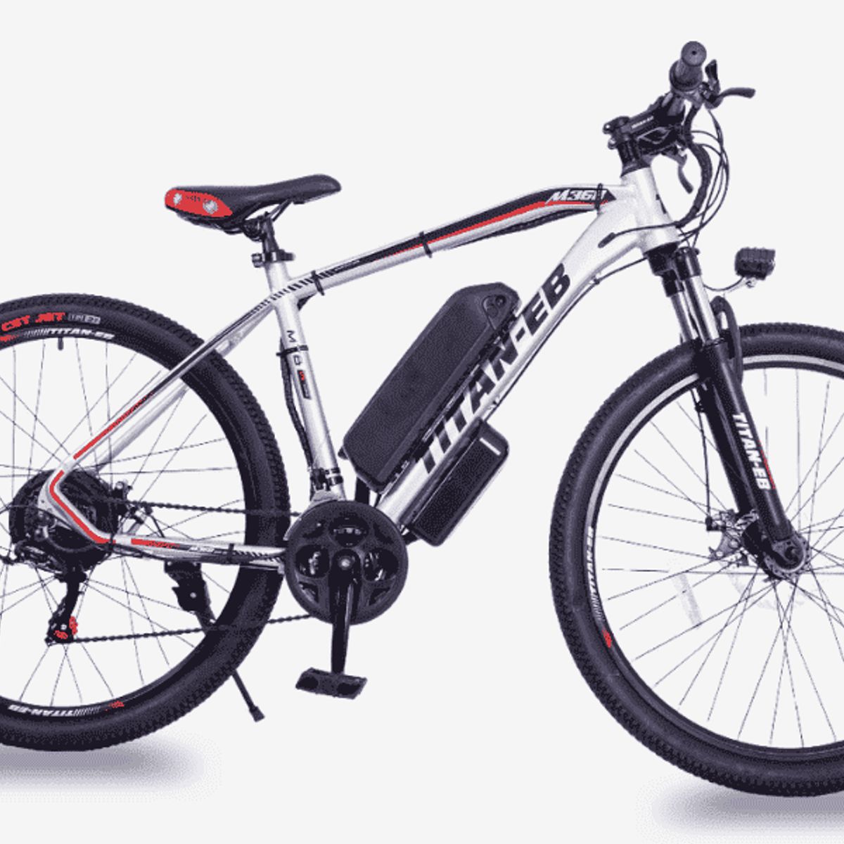 GENERICO - Bicicleta Eléctrica MTB Todo Terreno Gris 30km Litio Rin 29