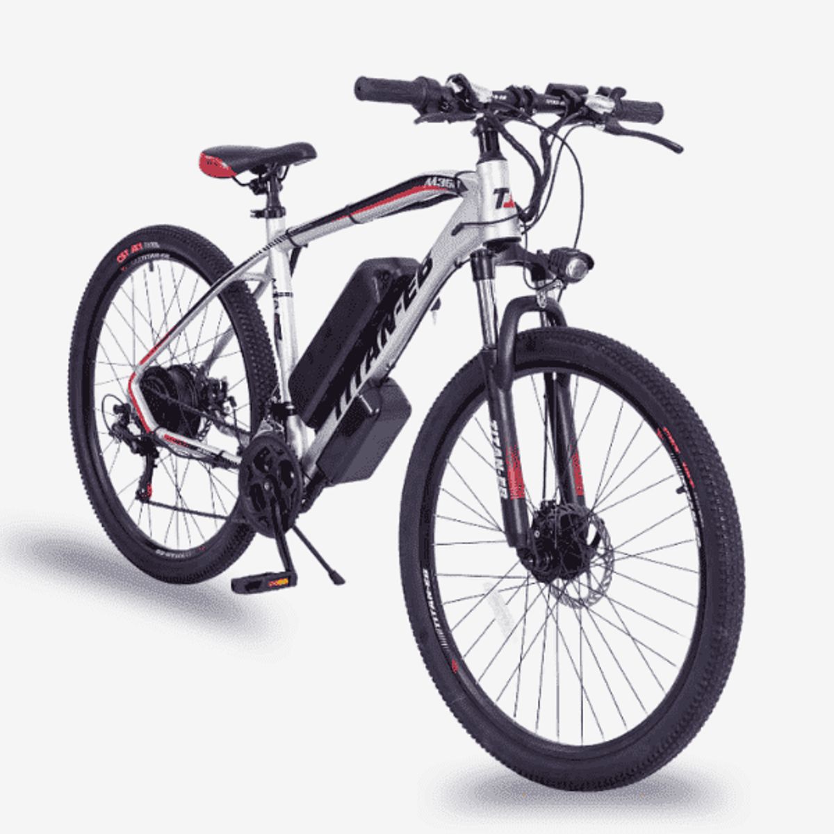 GENERICO - Bicicleta Eléctrica MTB Todo Terreno Gris 30km Litio Rin 29