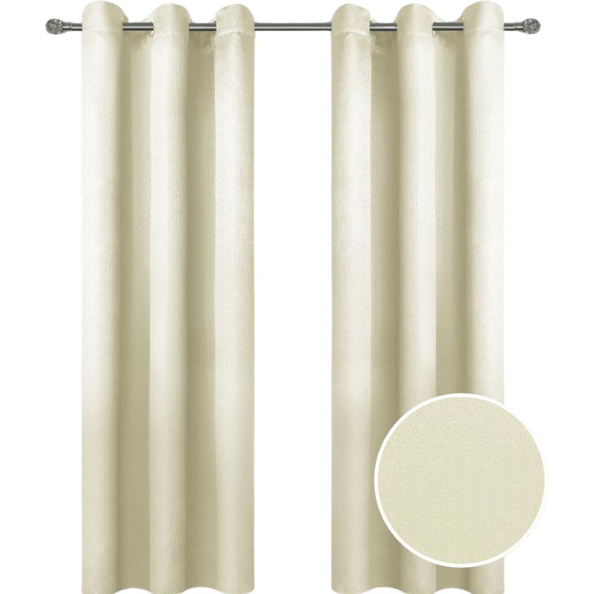 GENERICO - Cortina Blackout Premium Color Beige Claro 270x200 cm
