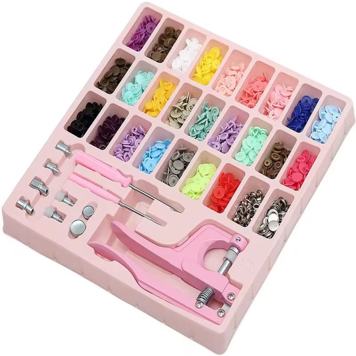 AMERICAN GENERICS - Kit Botones a Presión Sin Coser Multifuncional