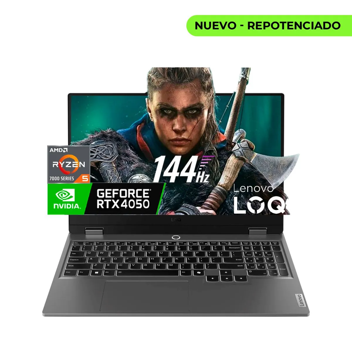 Lenovo - Computador Portátil Gamer Lenovo LOQ Amd Ryzen 5 7235HS 16/512 RTX 4050 6 GB 15,6 FHD WIN 11 HOME