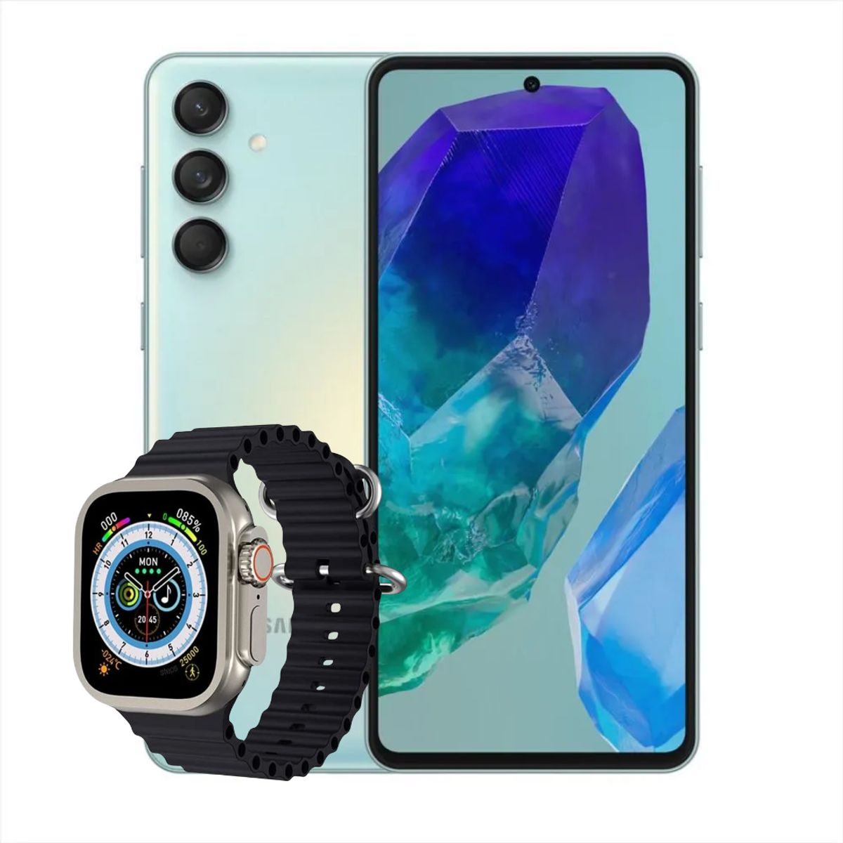 SAMSUNG - Celular Samsung Galaxy M55 5G 8GB Ram 256Gb Verde + Obsequio Smartwatch