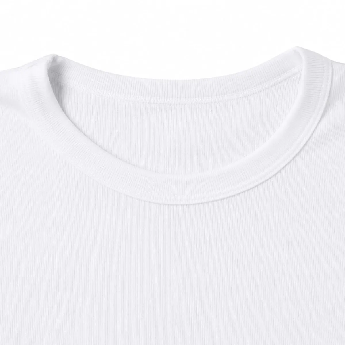 GENERICO - Camiseta Blanca Niño Cuello Redondo Pack X2