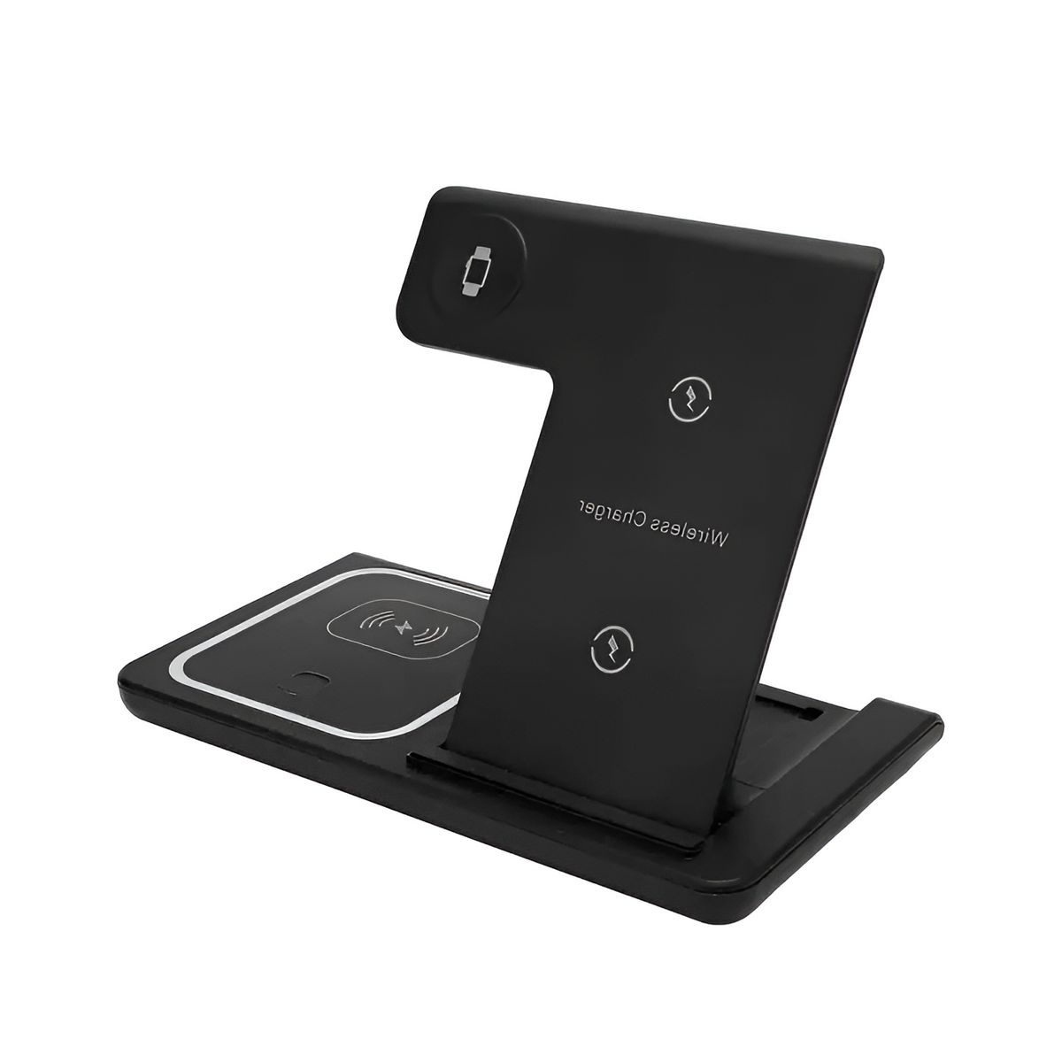 GENERICO - Cargador Inalambrico 3 En 1 Estacion Celular Reloj Audifono