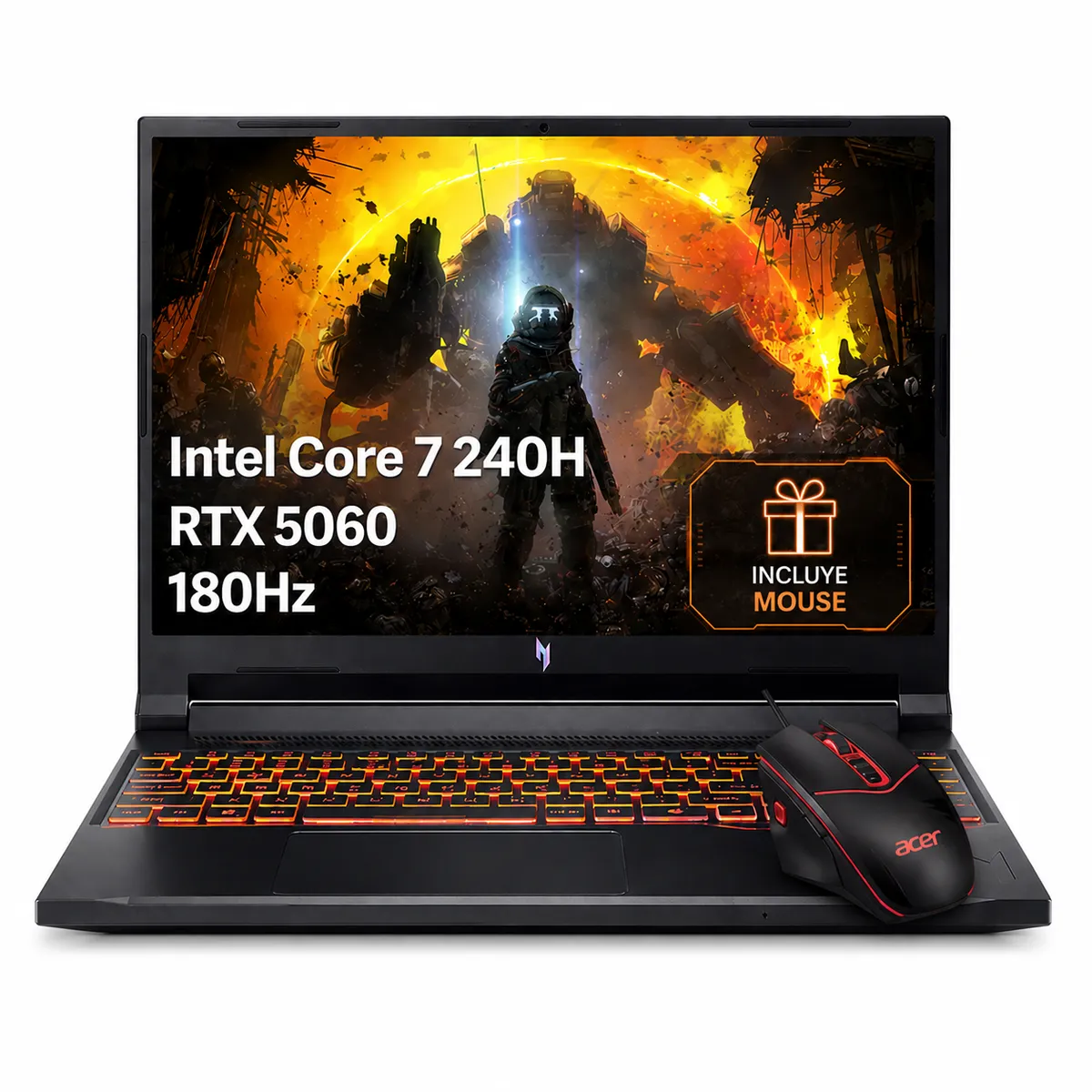 ACER - Portatil Acer Nitro V16 Core 7 240h Ram 32gb Ssd 512gb Rtx 5060 8gb