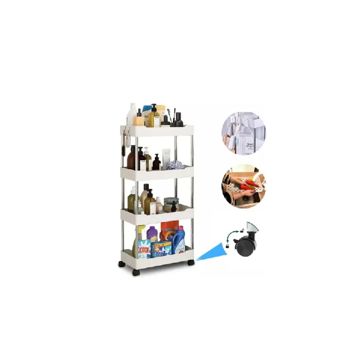 CHINA GLAZE - CARRITO ORGANIZADOR COCINA