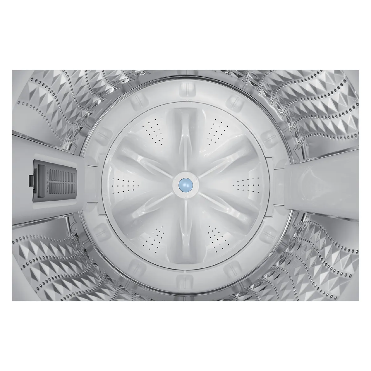 SAMSUNG - Lavadora Carga Superior Samsung 13 Kg (28 libras) EcoBubble Motor Inverter Gris-Negro WA70F13E4CCO
