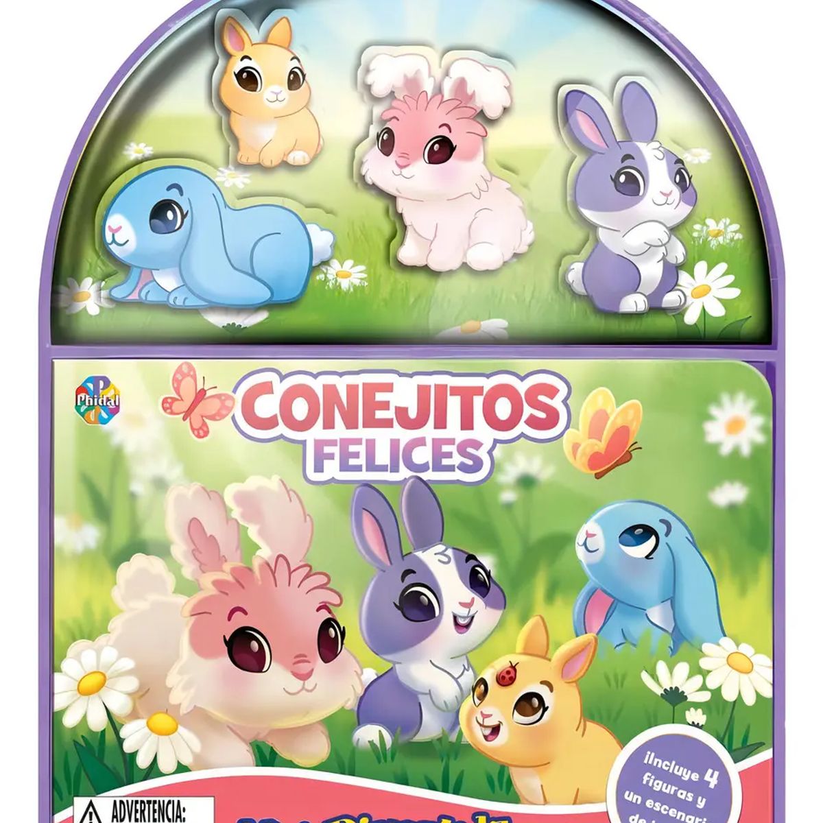 JUGANDO Y EDUCANDO - Libro Didáctico Mini Divertilibros Conejos Para Niños