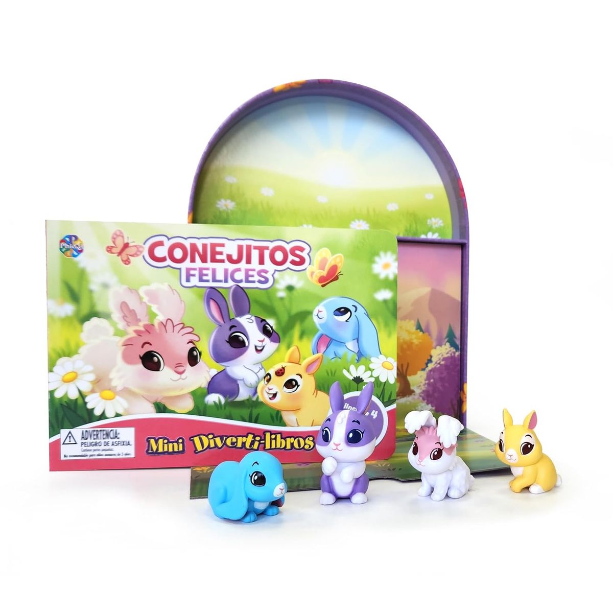JUGANDO Y EDUCANDO - Libro Didáctico Mini Divertilibros Conejos Para Niños