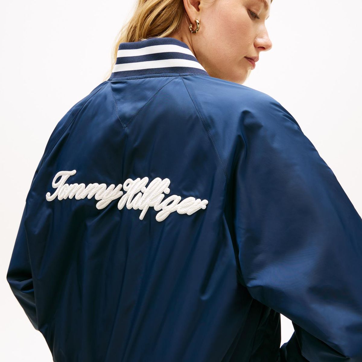 TOMMY HILFIGER - Chaqueta multicolor bomber que repele el agua con logo Tommy Hilfiger