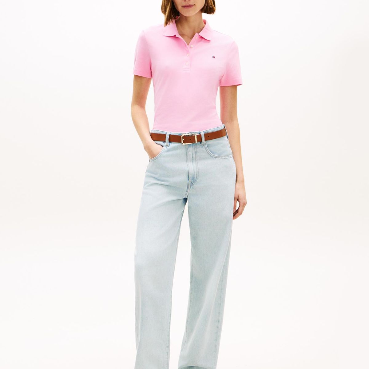 TOMMY HILFIGER - Polo rosa 1985 Collection slim de piqué Tommy Hilfiger