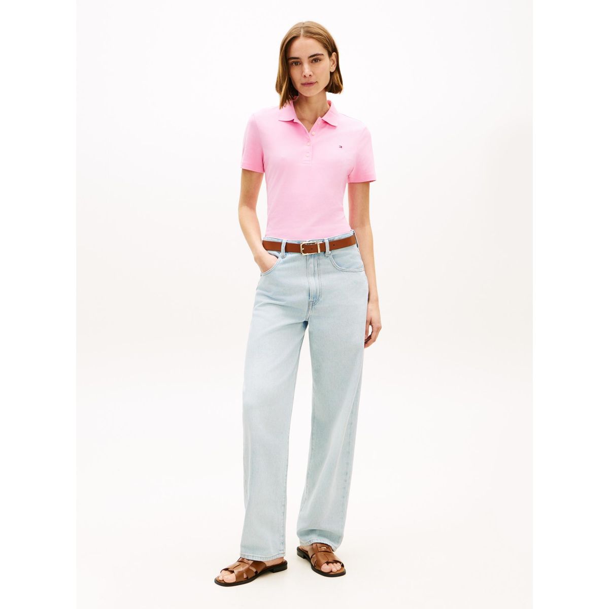 TOMMY HILFIGER - Polo rosa 1985 Collection slim de piqué Tommy Hilfiger