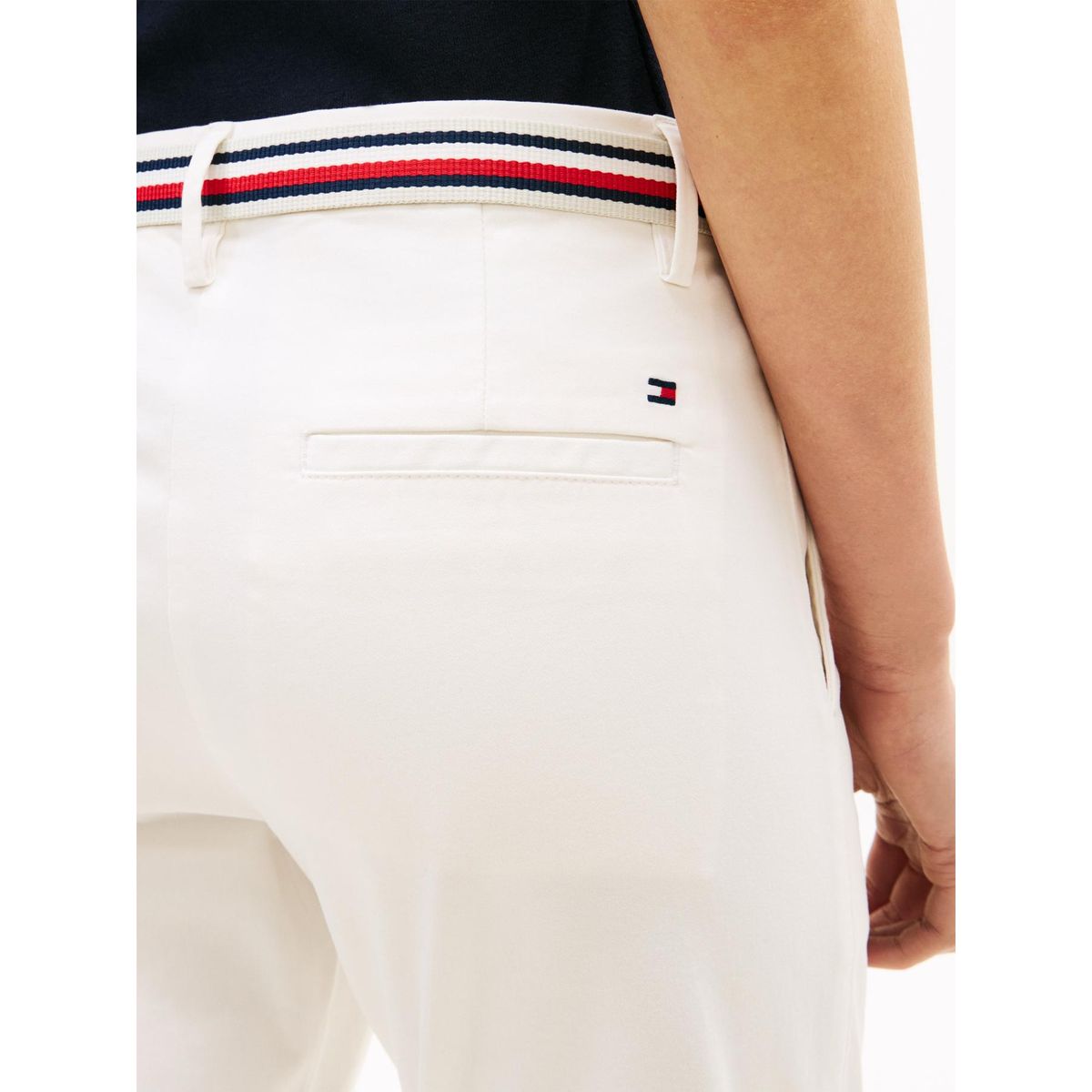 TOMMY HILFIGER - Pantalón blanco chino slim en twill Tommy Hilfiger