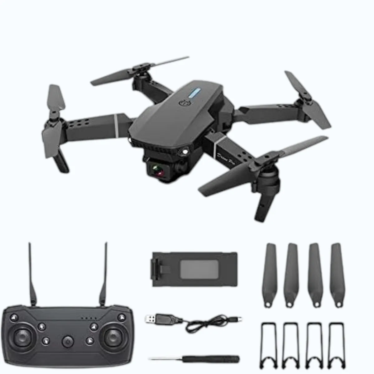 GENERICO - Dron Profesional E88 Con Camara 4K
