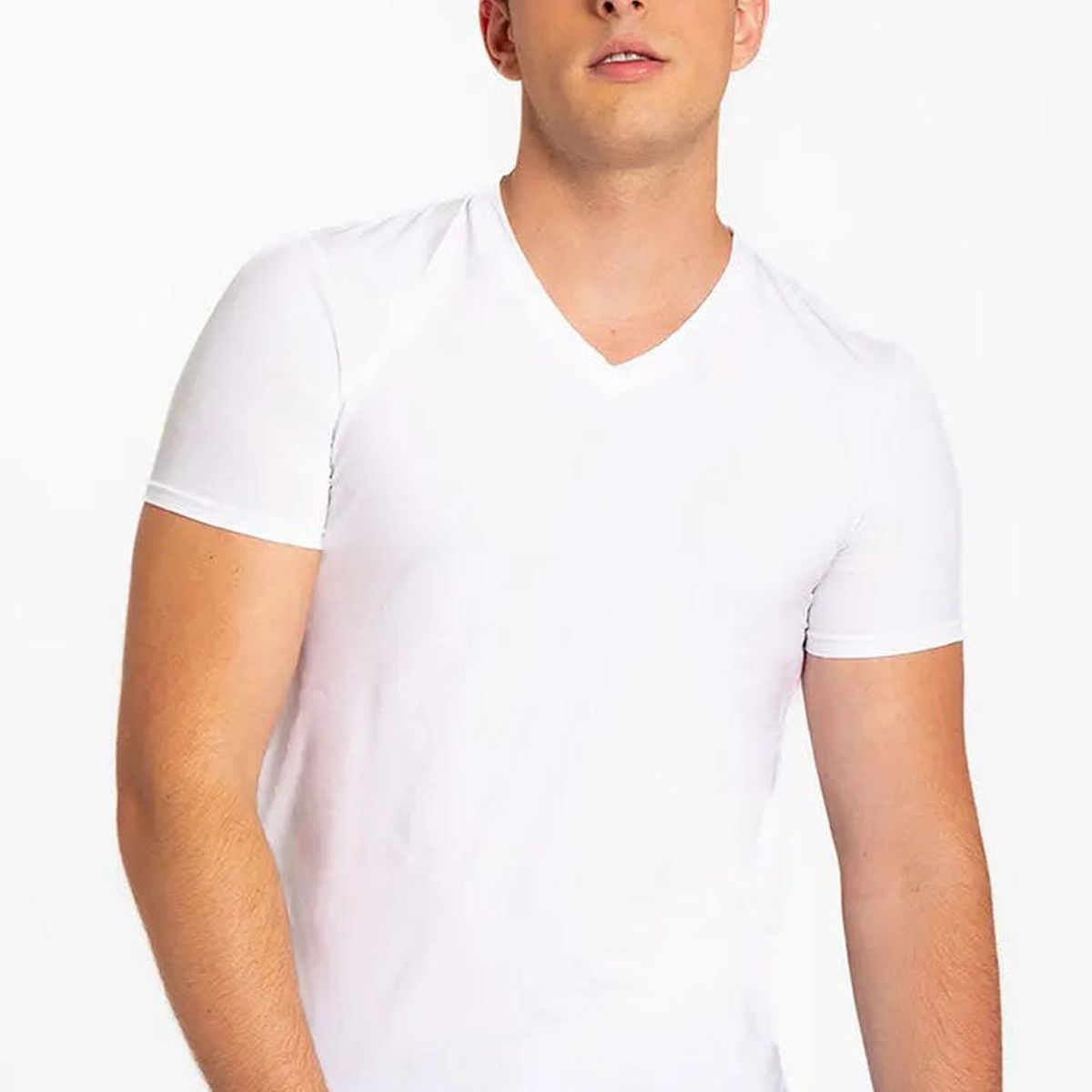 DIANE & GEORDI - Camiseta cuello V (3987) - Blanco