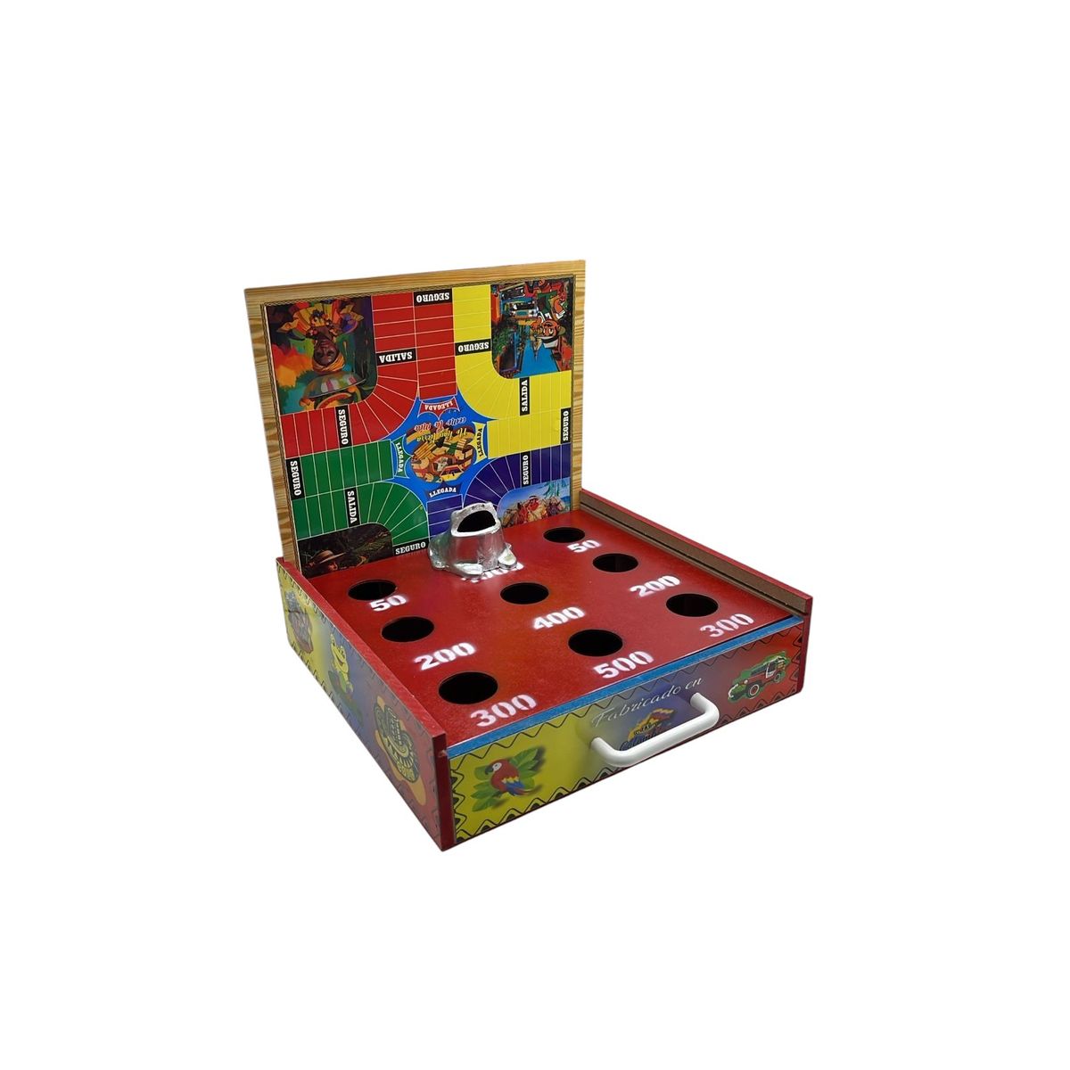 ARTESANAL - juego de mesa rana con parques