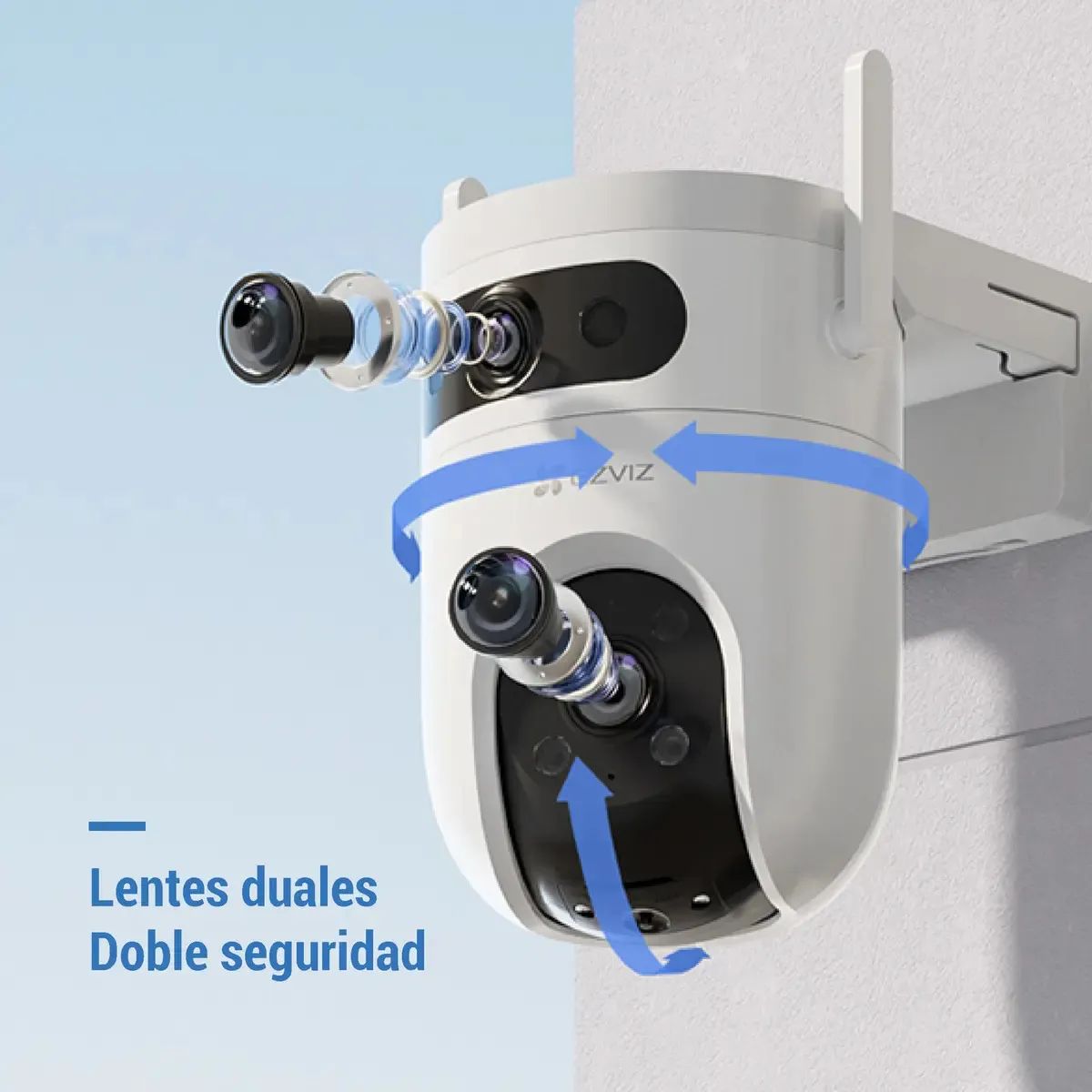 EZVIZ - Ezviz H9c Dual 3k, Camara De Seguridad Wifi Doble Lente 5mp Color Blanco