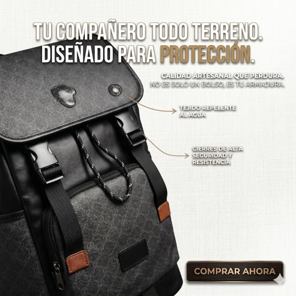 BOLSOS Y ACCESORIOS MB - Morral de Cuero con Compartimiento para Laptop - Elegante y Funcional