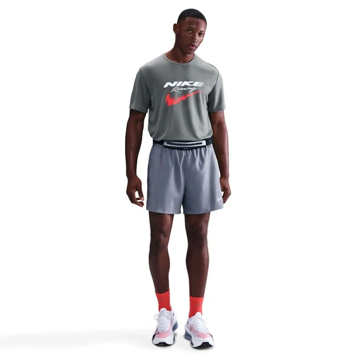 NIKE - Camiseta Hombre Nike Miler Negro