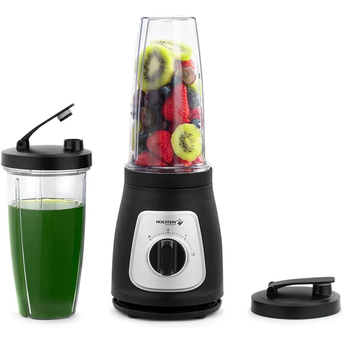HOLSTEIN - Licuadora Personal Holstein 2 Vaso Portatil Plastico 0.75l