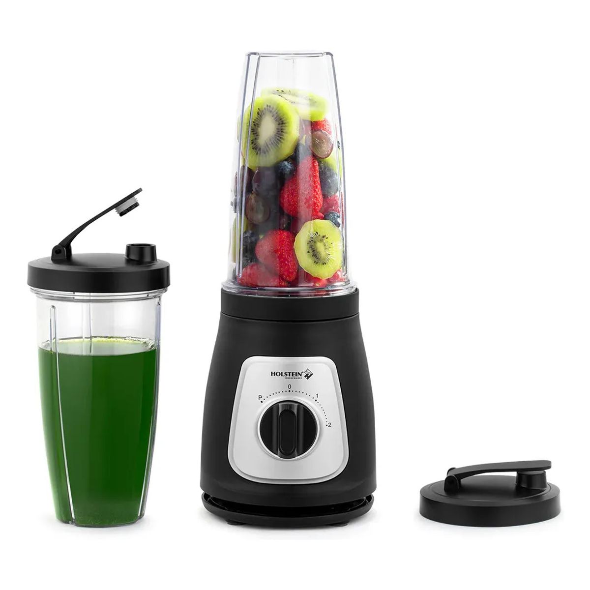 HOLSTEIN - Licuadora Personal Holstein 2 Vaso Portatil Plastico 0.75l