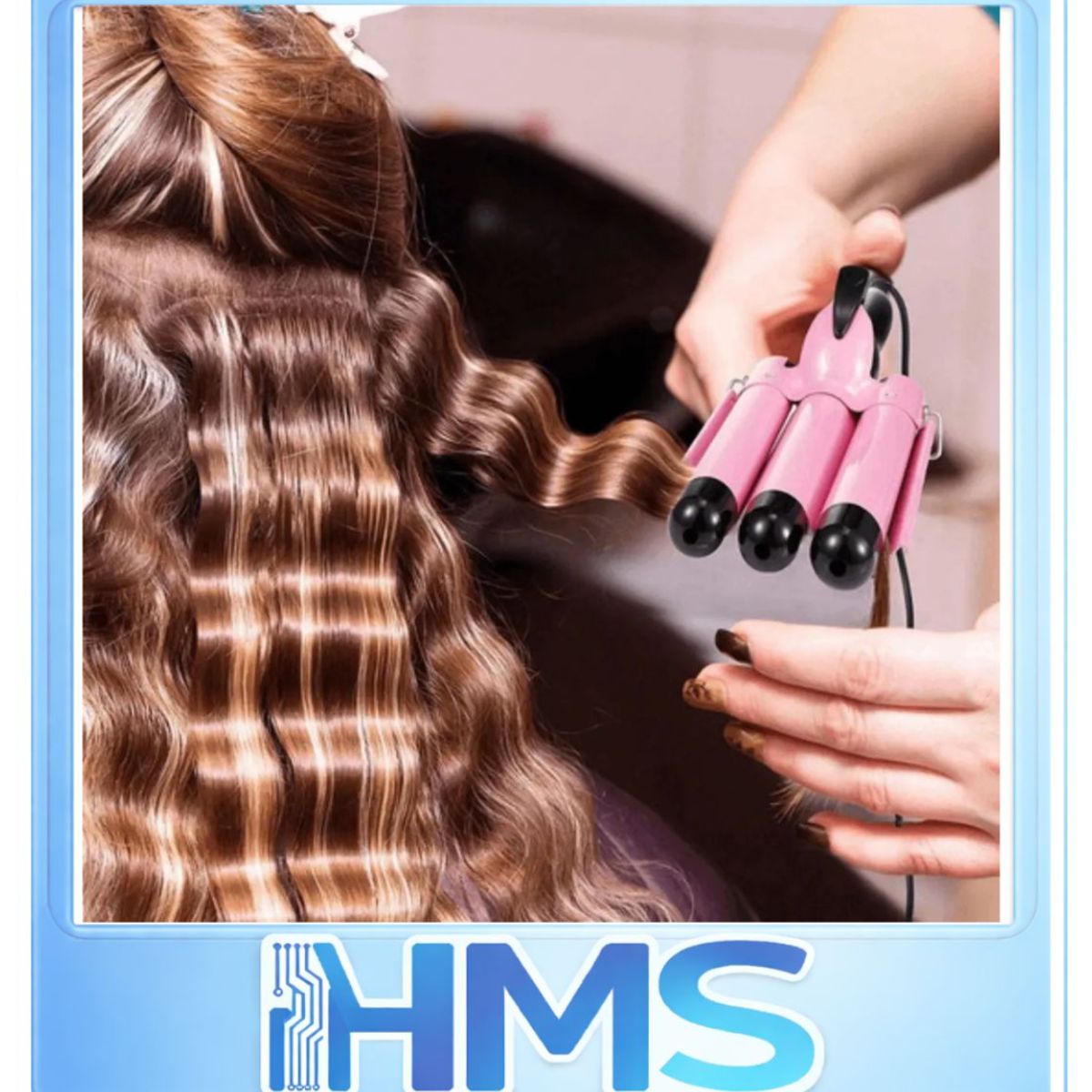 GENERICO - Plancha Onduladora Profesional Ondas Sirena Para Cabello Cerámica