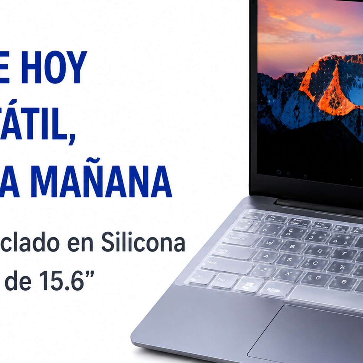 GENERICO - Película Protectora Antiderrames Silicona Para Computador Portátil 15.6