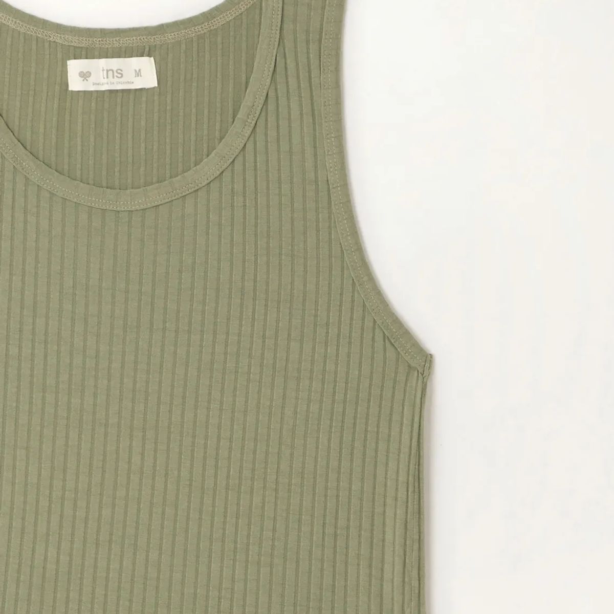 TENNIS - Camiseta manga sisa verde para mujer