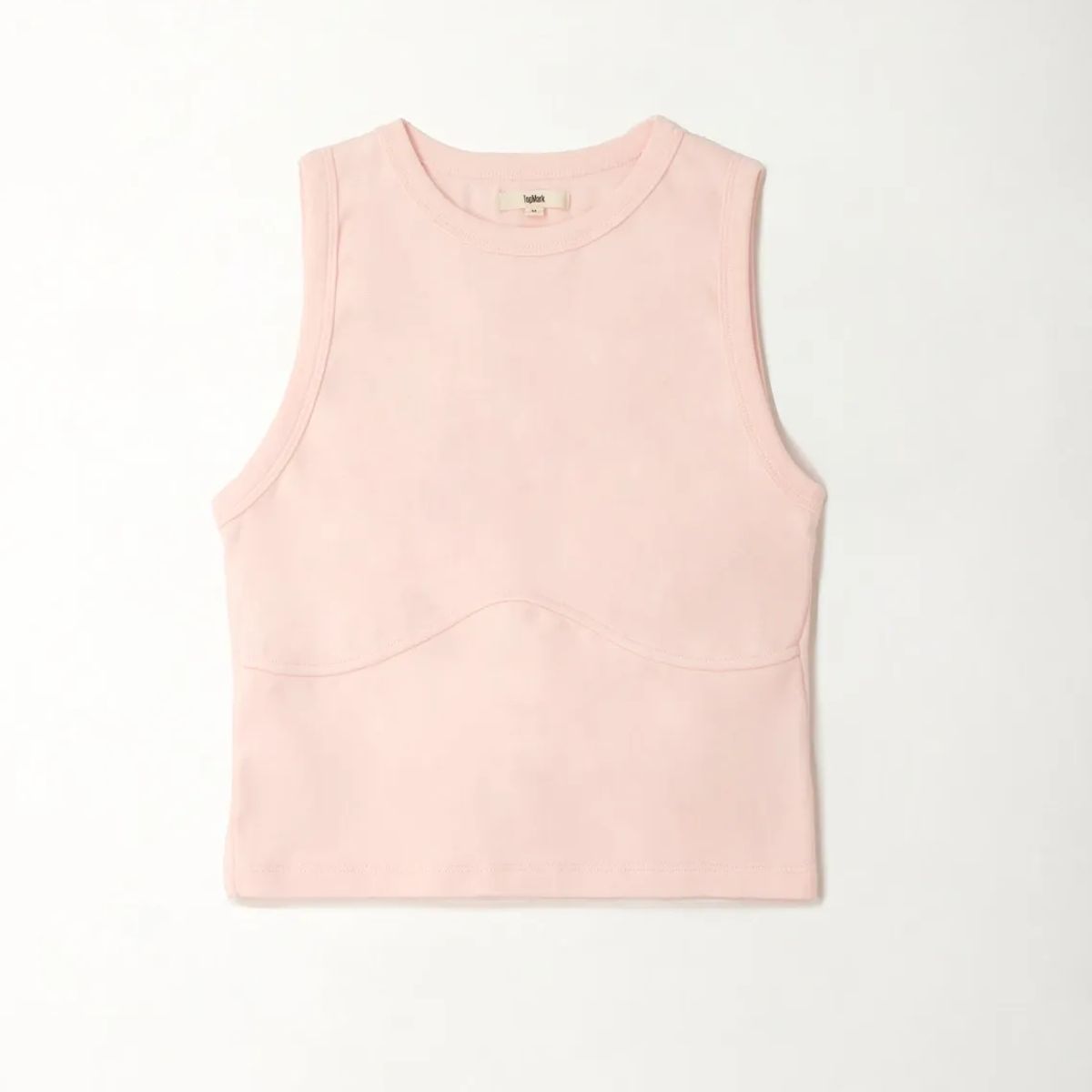 TOPMARK - Camiseta ajustada tipo esqueleto rosada para mujer