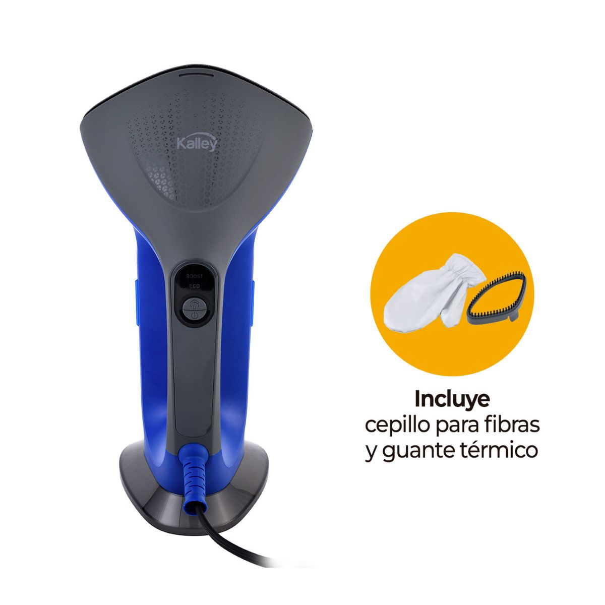 KALLEY - Plancha Vertical Vapor Kalley 1500W Cerámica Azul