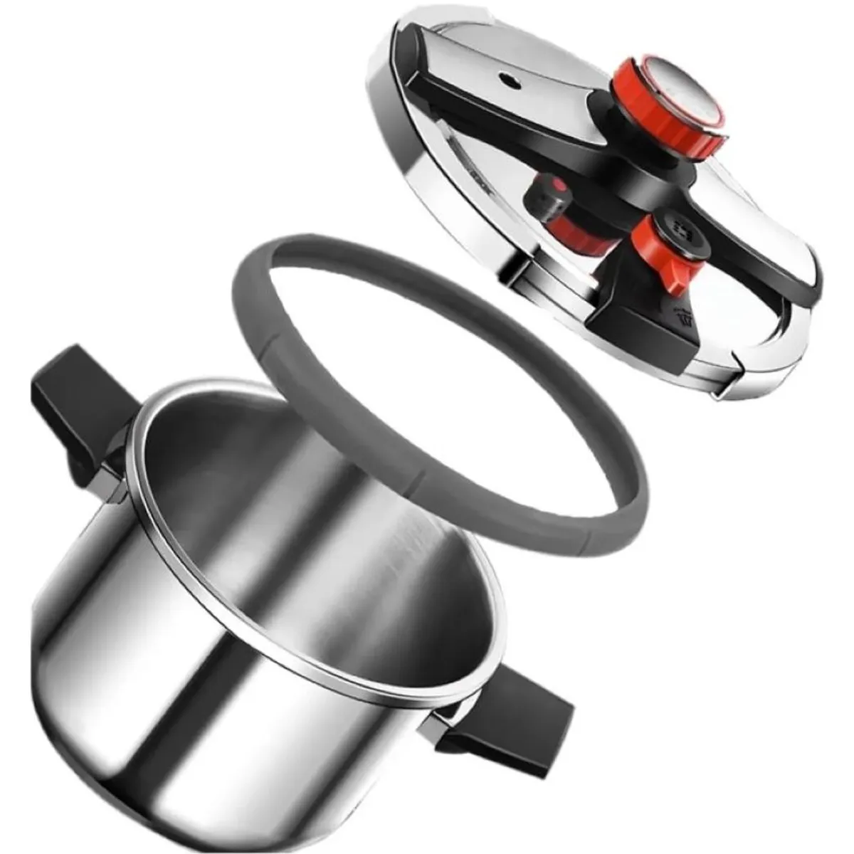 ZHOPI CO - Olla Presion Expres Pitadora  Acero Inoxidable Seguridad Multivalvulas